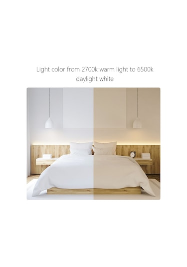 Hombey Yeelight Akıllı Led Ampul E27 4w 220v 2700-6500k Renk Sıcaklığı, Ses Ve Uygulama Kontrollü, 450 Lümen, Yldp26yl Modeli Diğer