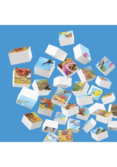 Hubelino 35 Parça Puzzle Renkli Sualtı Dünyası 410160