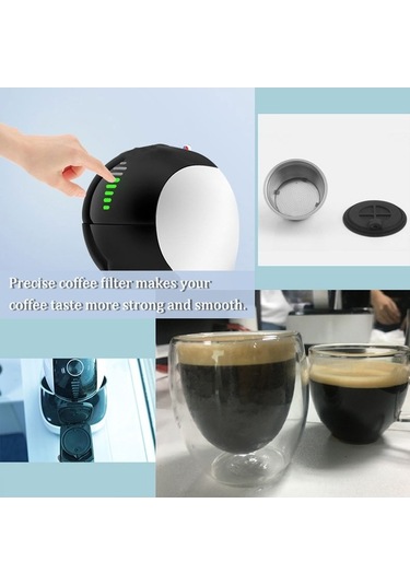 Dancemonkey Paslanmaz Çelik Yeniden Doldurulabilir Kahve Kapsülü - Dolce Gusto Uyumlu Diğer Modeller İçin Diğer
