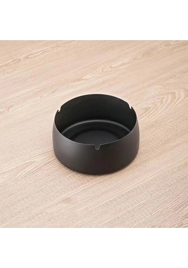 Ulzyvf Tablası Siyah Sigara Rüzgar Paslanmaz Metal Küllük Gümüş Geçirmez Çelik Pd