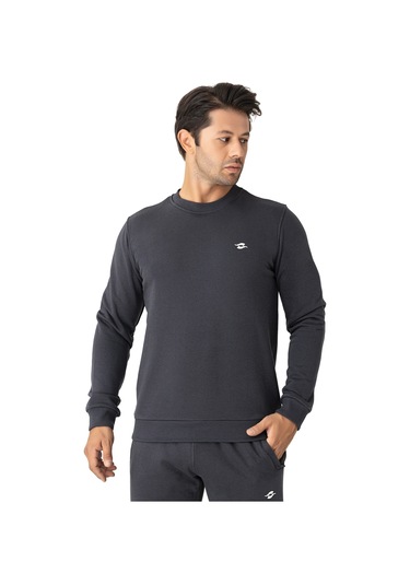 Crozwise Üç İplik Sıfır Yaka Antrasit Erkek Sweat 6053 Antrasit