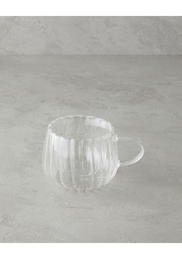 English Home Astral Borosilikat Cam Double Wall Kupa 180 Ml Şeffaf Şeffaf