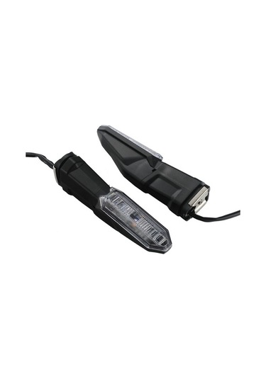 Pazly 2 Adet Motosiklet Led Dönüş Sinyali, Yüksek Parlaklık, Lmk00133sm/ Smokey
