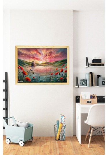 Ahşap Çerçeveli Puzzle - Tablo Hthp - 016 23 X 32 120 Parça