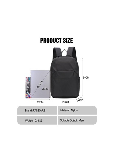 Sırt Çantası Erkek Okul Sırt Çantası Erkek Çocuk Ultra Hafif Siyah