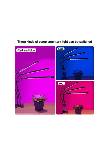 L6578-3 Klipsli Bitki Çiçek Etli Büyümek Işık Usb Tam Spektrum Çok Renkli Diğer