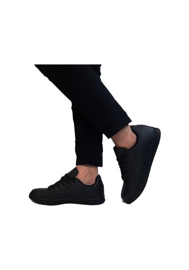 Jump 15306-15307 Siyah-siyah Düz Taban Rahat Spor Ayakkabı Siyah