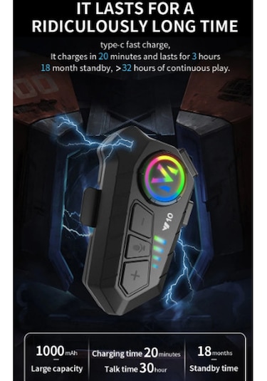 Vothoon Y10 5.3 Bluetooth İntercom Motosiklet Kask Kulaklığı