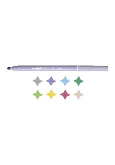 Carioca Pastel Renkler Yıkanabilir Keçeli Boya Kalemi 8'li