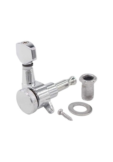 Gajeena Fender Stratocaster Telecaster Elektro Gitar İçin 3 Sol 3 Sağ Klempan, Metal Alaşımlı, Krom Kaplama, Doğru Ve Sabit Akort Sağlar Mx0305d 6 Adet