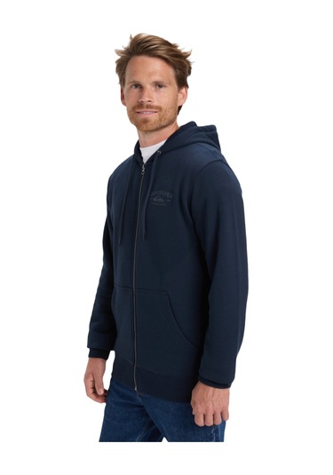 Quıksılver Zıp Hood Chest Logo 6800 Lacivert