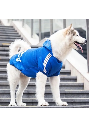 Vkemall Adidog Kışlık Köpek Montu, 4xl Gri, Evcil Hayvan Giyimi, Sıcak Tutan Köcek Ceketi