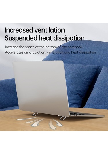 Sones 2 Adet Metal Katlanabilir Dizüstü Bilgisayar Standı Braketi Kararma