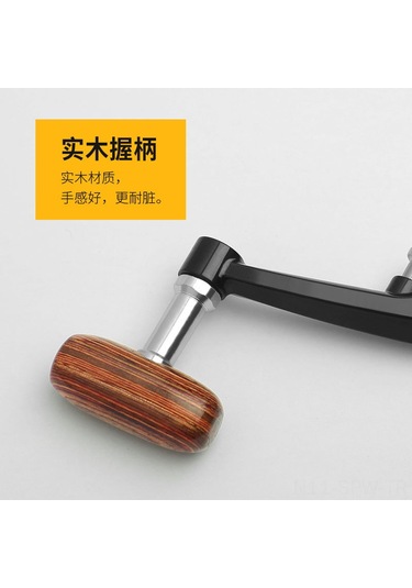 Maiyame Metal Gölmeş Spinning Makinesi Kollu, Ahşap Tutamaklı Katlanabilir, Vida Kapaklı, 5000-6000 Boyut Uyumlu, Dayanıklı, Kayıp/hasarlı Kollerin Yerine Geçebilir