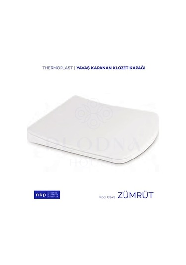 Novahub Kare Yavaş Kapanan Klozet Kapağı Zümrüt Beyaz