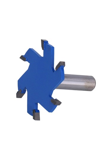 Teltree Ahşap T-çıkıntı Frezi 6-bıçaklı, Uzun Saplı 1/2", Yg8 Alaşımlı, Cnc Ve Freze Makinaları İçin Dayanıklı Kesici