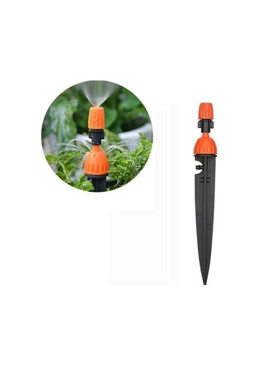 Tongxida Bahçe Otomatik Sprey Mikro Sulama Cihazı, 21cm Turuncu
