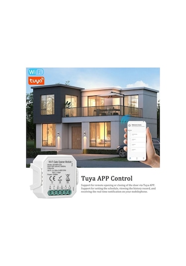 Pazly Jms Tuya Wifi Garaj Kapısı Açıcı Denetleyicisi, Cep Telefonu Alexa İle Uyumlu Uzaktan App Kontrolü