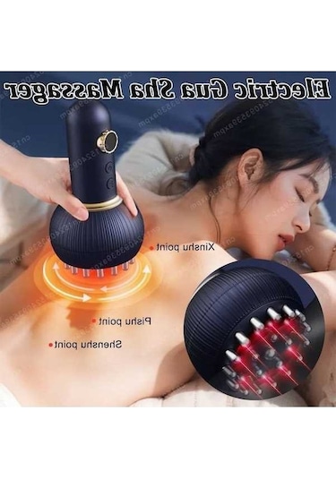 Willowhaven Elektrikli Çukurluğu Masaj Ems Meridyen Fırça Titreşimli Mor Mor