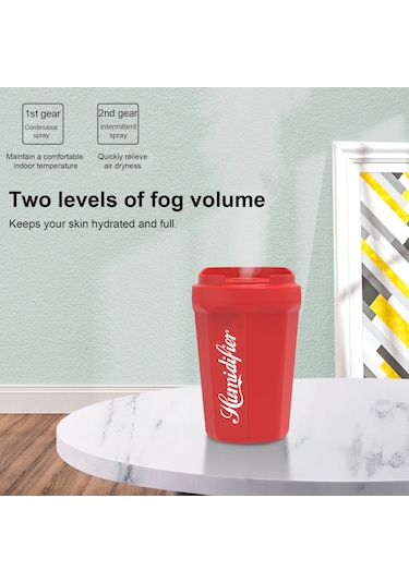 Suofeng Kırmızı Usb Ev Araç加湿器 260ml Hacimli 80-100ml/saat Buhar Miktarı 1.5w Girişli Nemlendirici