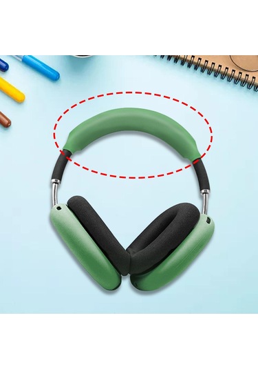 Suntek Kafa Bandı Kapağı Silikon Yumuşak Kablosuz Yeşil