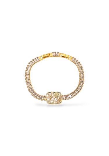 Dikdörtgen Çoklu Çiçek Su Yolu Baget Çelik Bileklik