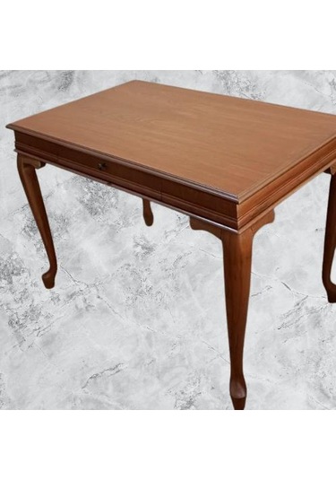 Çalışma Masa-berjer 90395 St Sandalye Kelebek Klasik Ceviz Keten Kumaş Aslan Ayak