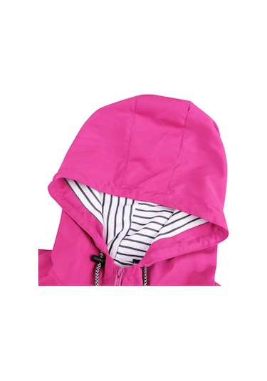 Sones Kadın Su Geçirmez Yağmurluk Kapşonlu Yağmurluk Lacivert