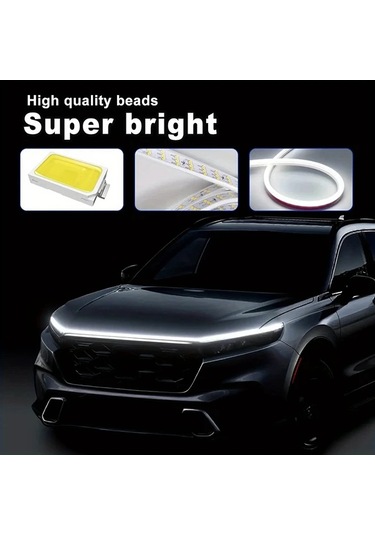 Motion003 180cm Beyaz Sarı Led Araba Işık Barı Esnek Kurulum Güvenli Sürüş İçin Araçlar Suv Kamyonlar İçin 12v Su Geçirmez Dekoratif Led Işıklar