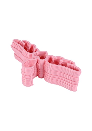 Xiaaokeji 20 Adet Yeni Tasarım Fly Angel Plastik Elbise Askısı, Pembe Sevgi Dolu Kalp Pembe