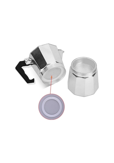 2x Soba Üstü Kahve Makinesi Moka Yedek Yedek Yedek Kauçuk Conta Conta Halkası 4