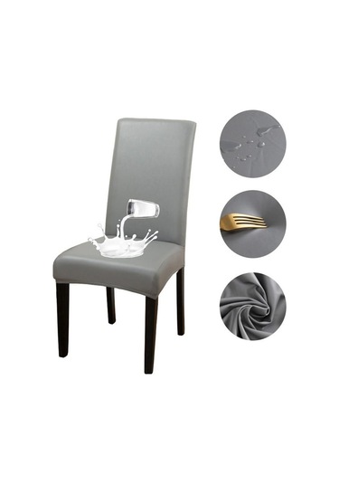 Gri Semıga Elastik Koltuk Kılıfı Sandalye Kılıfı Su Geçirmez