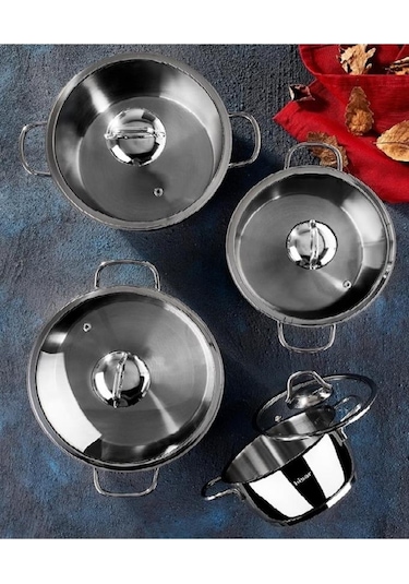Hisar Teos 8 Parça Tencere Seti