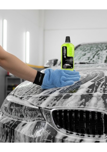 Steep Ultimate Cilalı Oto Şampuan Ph Nötr 1 Lt Mikrofiber Yıkama Eldiveni
