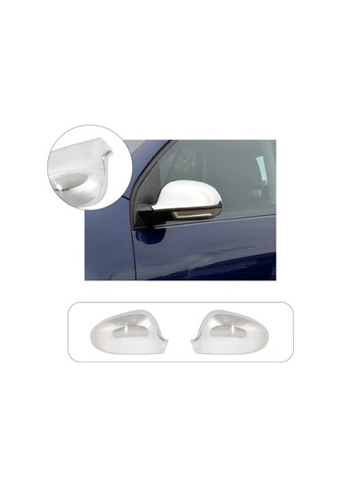 Volkswagen Golf 5 Uyumlu 2004-2009 Krom Ayna Kapağı 2 Parça Paslanmaz  Çelik
