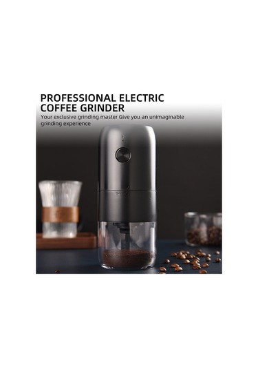 Vkemall Taşınabilir Tip-c Şarjlı, 3 Kademeli Ayarlanabilir, Akıllı Direnç Sensörlü Beyaz Kahve Değirmeni Beyaz