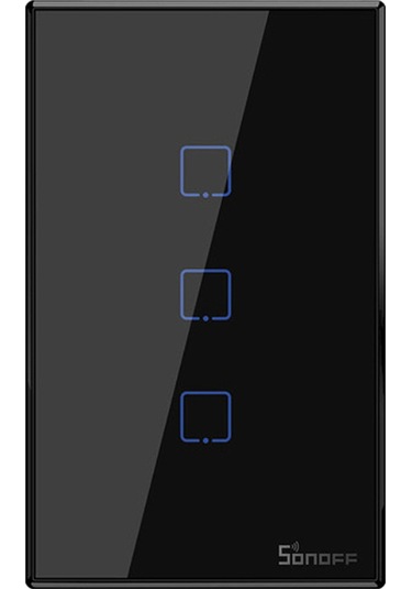 Yifomall Sonoff T3us3c-tx 3 Kanallı Wifi Akıllı Dokunmatik Duvar Anahtarı Abd Standardı - Uzak Kumanda, Google Home/alexa Desteği Ve Ifttt Entegrasyonu