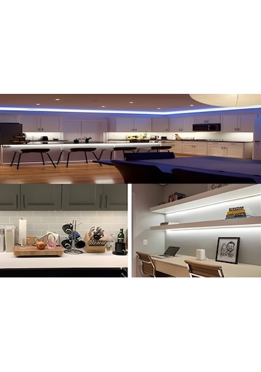 HORTUM ŞERİT LED 220 VOLT  SU GEÇİRMEZ FİŞ DAHİL 5 METRE AMBER