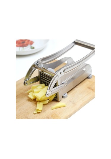 Elya&co El İle Kullanılabilir Patates Kızartması İçin Sebze Kesme Aparatı 264622815 Gri