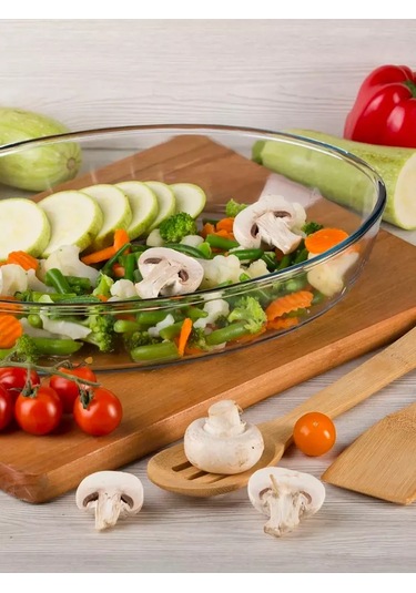 Borcam Oval Fırın Kabı 178801309 Beyaz