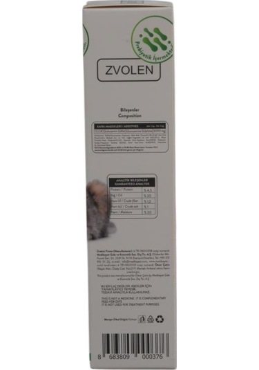 Zvolen Malt İçerikli Kedi Glukozamin Paste 100 G