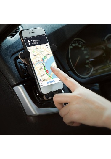 Hava Çıkışı Havalandırma Dağı Araç Tutucu Standı Cep Telefonu Braketi Yerçekimi Klipsi