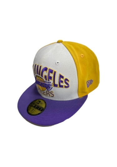 NEW ERA BEYAZ SARI MOR LA LAKERS ŞAPKA L712