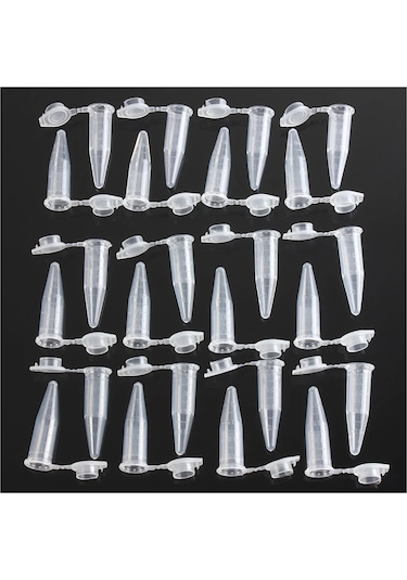 500 Adet 1.5ml Laboratuvar Mini Plastik Test Tüpü Santrifüj