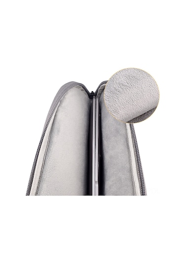 Padalink Macbook 13-15.6 İnç, Xiaomi, Huawei Pro İçin Erkek Kadın Siyah Dikişli Korumalı İç Çanta - Dayanıklı, Yumuşak Dokuma, Modern Tasarım