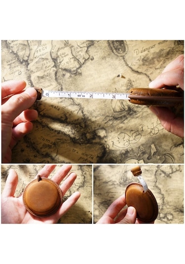 Kahverengi-taşınabilir Dikiş Mezura 120cm Kumaşlar İçin Ölçüm Bandı Terziler Ölçüm Bandı Geri Çekilebilir Dayanıklı Dropshipping