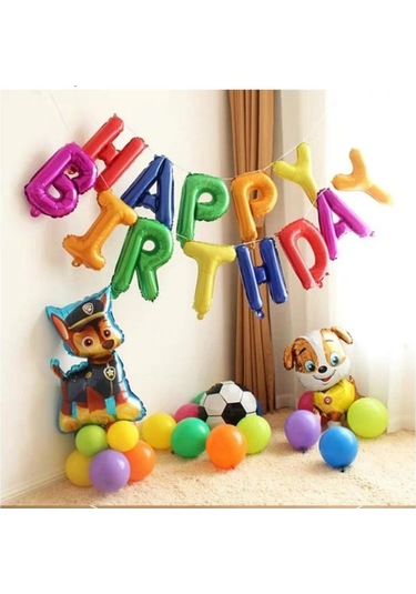 Çocuk Partisi Balonu Arch Paw Patrol - Doğum Günün Kutlu Olsun