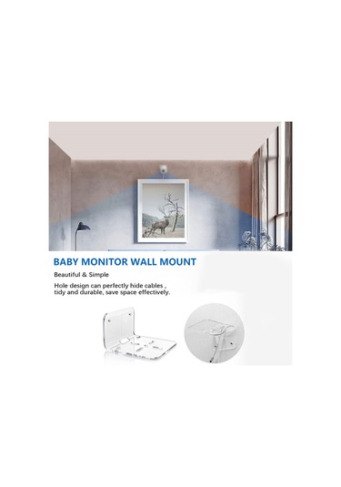 Vkemall Bebek Telsizi Evrensel Yapışkanlı Raflar Monitör Kameralar