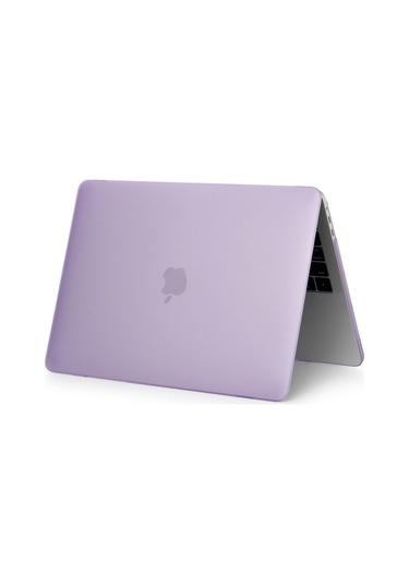 Arabulalaca Macbook Pro 13" A1989 A2159 Mat Doku Kılıf Mor