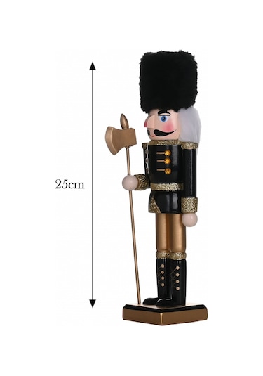 Karaca Home New Year Yılbaşı Nutcracker With Black Hat 25 Cm 153.09.01.1830